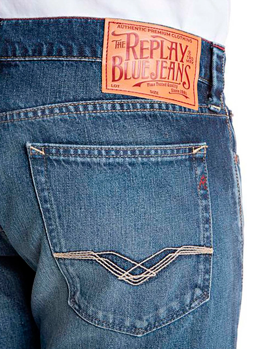 Calça Jeans Neal Slim Blue Vintage Índigo Lcecci