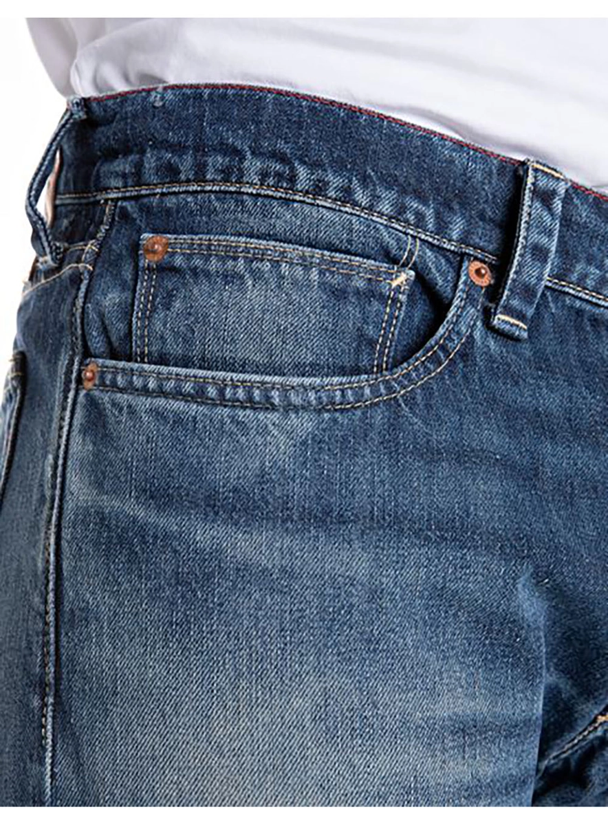 Calça Jeans Neal Slim Blue Vintage Índigo Lcecci