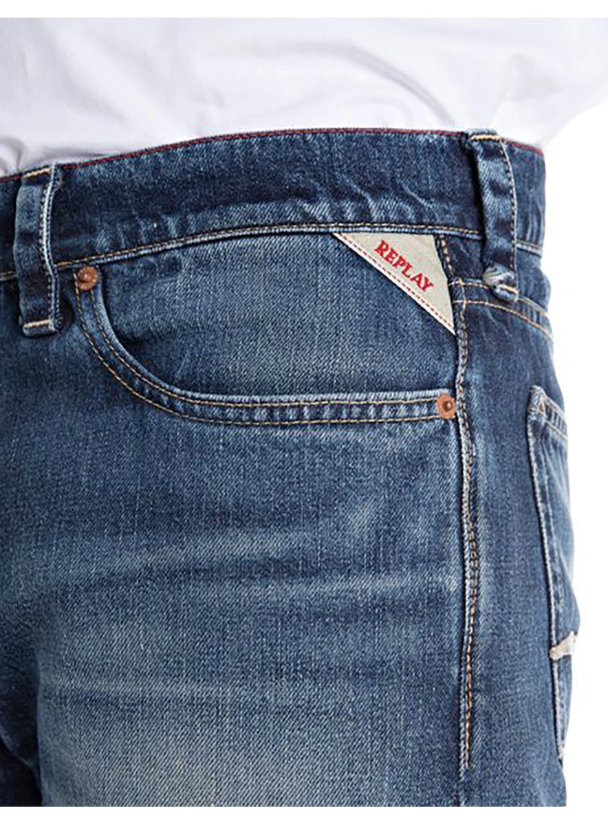 Calça Jeans Neal Slim Blue Vintage Índigo Lcecci