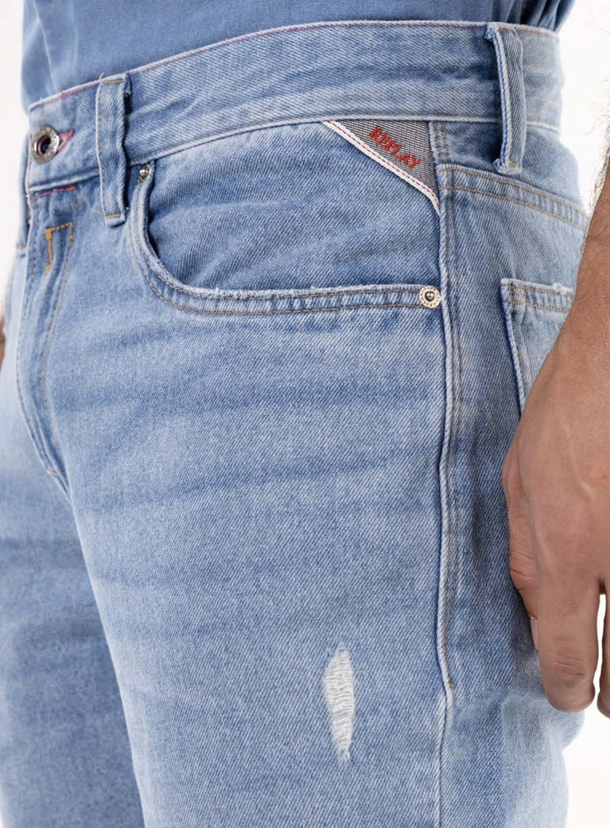 Calça Jeans Neal Slim Blue Claro Índigo Lcecci