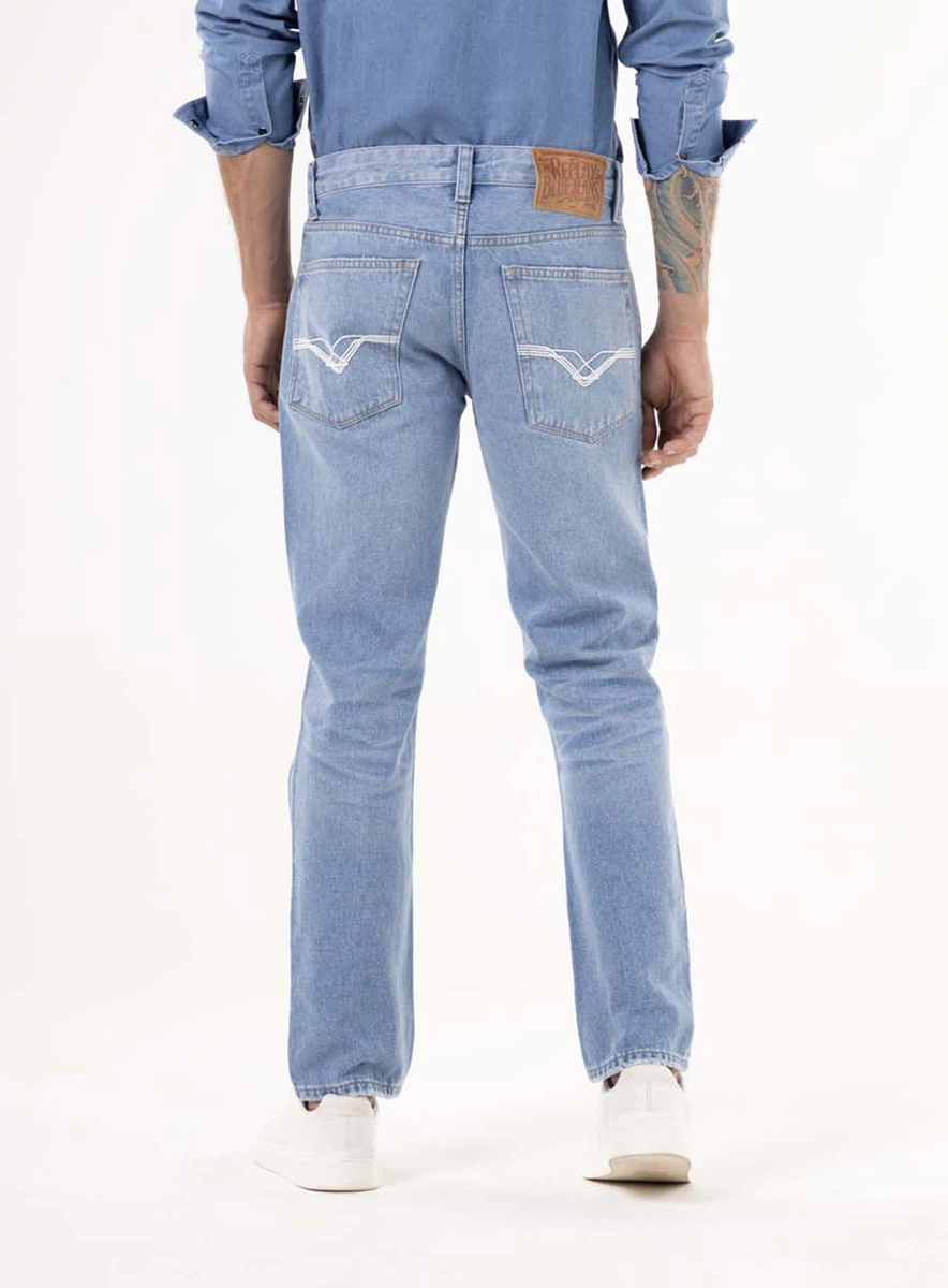 Calça Jeans Neal Slim Blue Claro Índigo Lcecci