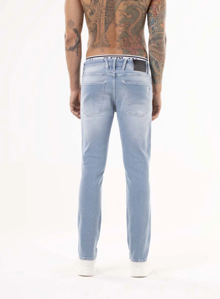 Calça Jeans Anbass Skinny Blue Claro Índigo Lcecci