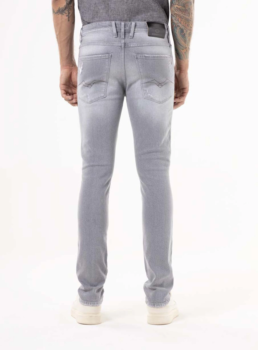 Calça Jeans Anbass Skinny Cinza Claro Indigo Lcecci