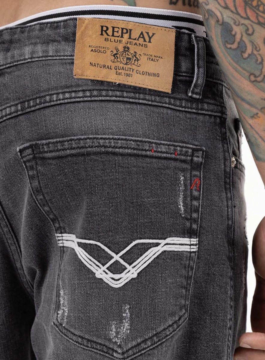 Calça Jeans Sandot Relaxed Tapared Original Black Índigo Preto Médio Lcecci
