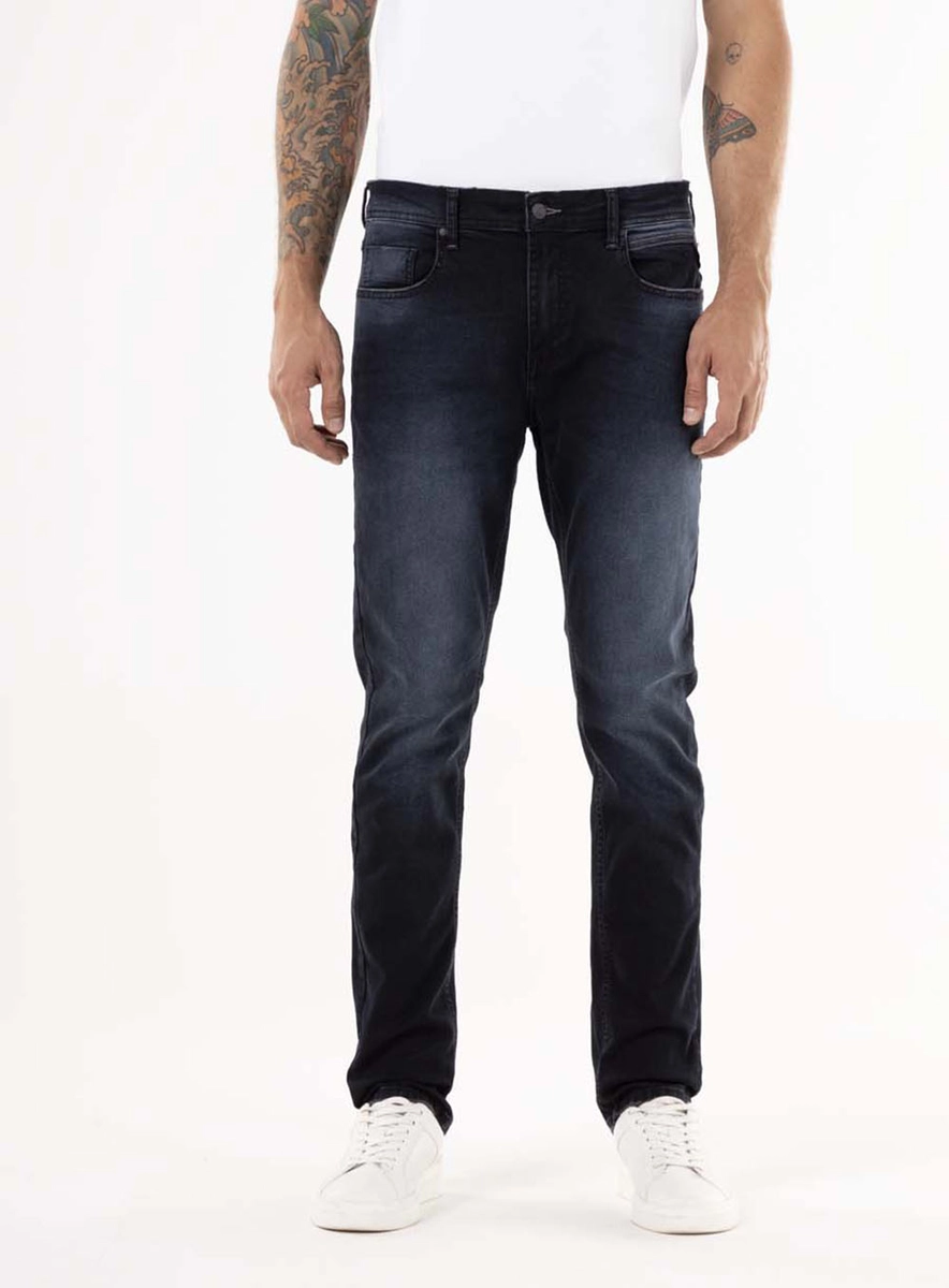 Calça Jeans Mickym Slim Tapered Índigo Preto Médio Replay