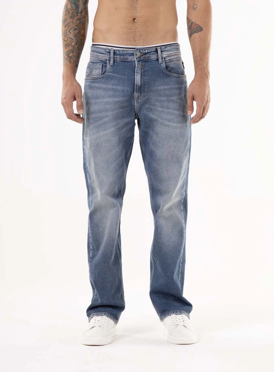 Calça Jeans Rocco Confort Blue Dirty Índigo Lcecci