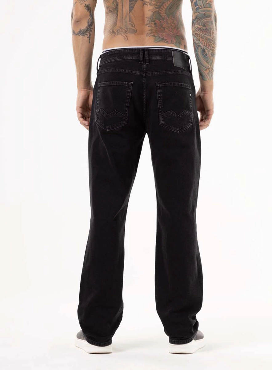 Calça Jeans Rocco Comfort Black Jeans X-lite Índigo Preto Lcecci
