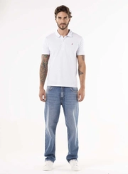 Calça Jeans Kyran Relaxed Original Blue Craquelado