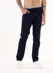 Calça Jeans Lanny Slim Tapered Cós Elástico