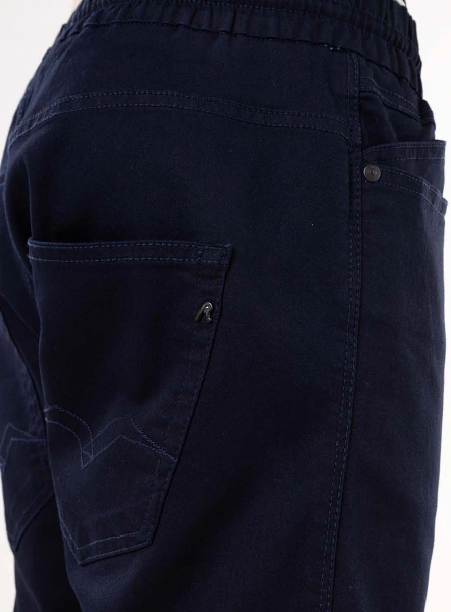 Calça Jeans Lanny Slim Tapered Cós Elástico Índigo Lcecci