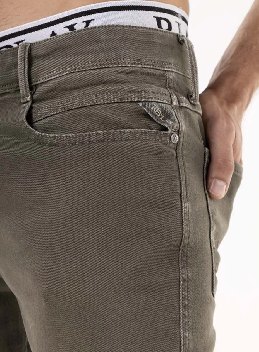 Calça De Sarja Anbass Skinny Verde Biosphere Lcecci