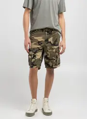 Bermuda De Sarja Camo Cargo