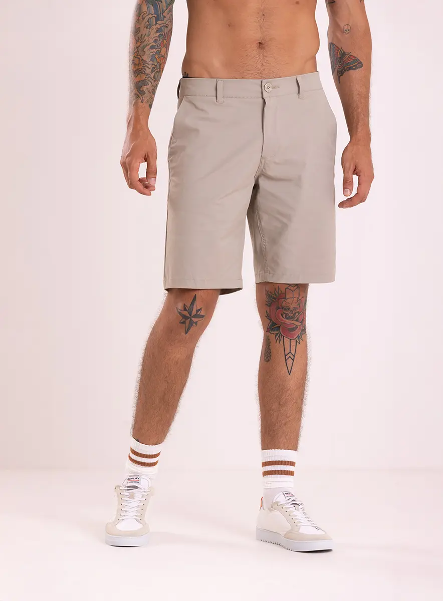Bermuda De Sarja Urban Touch Marrom Torkati Lcecci