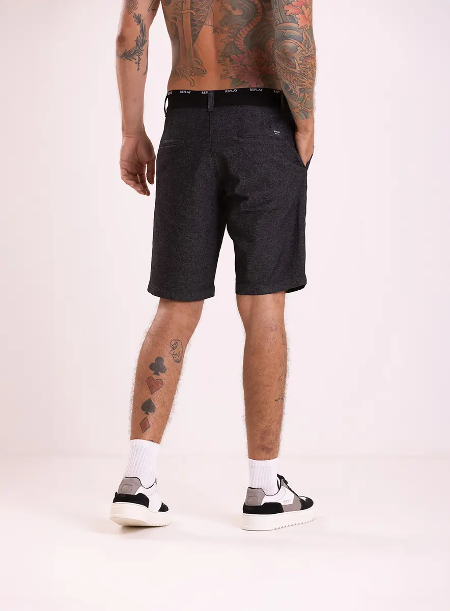 Bermuda Chino Cós Urban Preto Lcecci