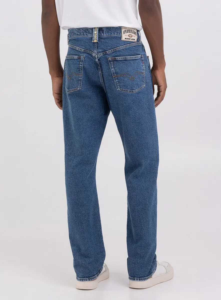 Calça Masculina Jeans Retrô - 9zero1 Straight Índigo Médio Lcecci