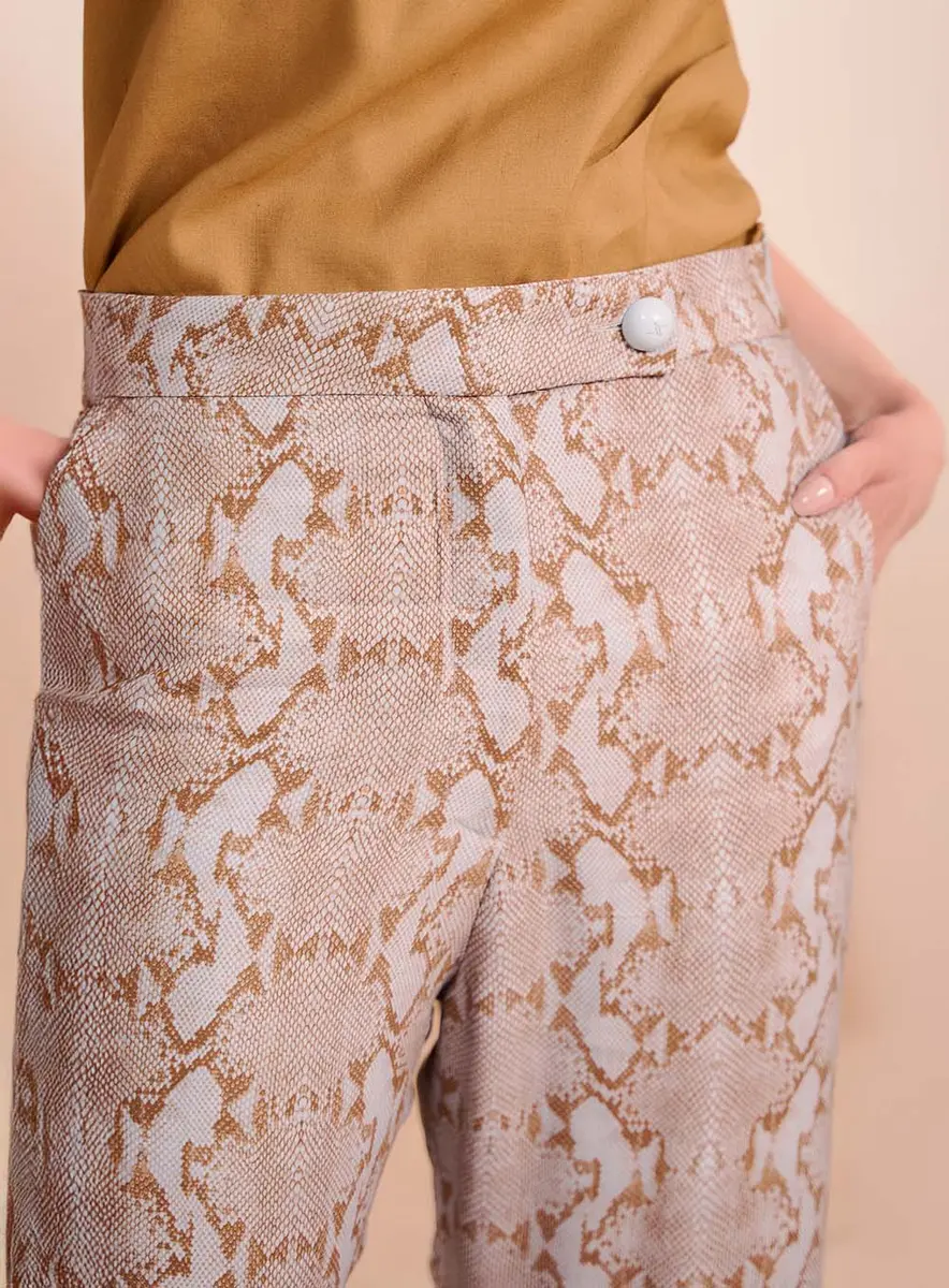 Calça Pele De Miragem Estampados Souisy