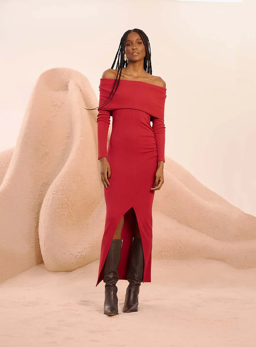 Vestido Paixão Mediterrânea Vermelho Souisy