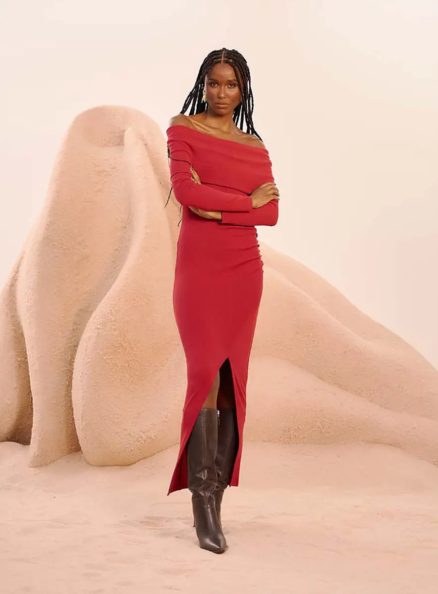 Vestido Paixão Mediterrânea Vermelho Souisy