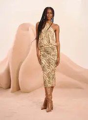 Saia Midi Estampada
