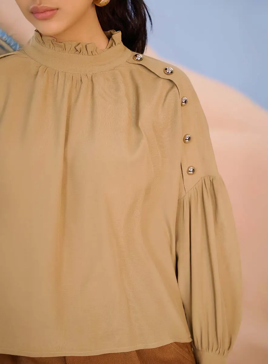 Blusa Deserto Dourado Verde Boa Souisy