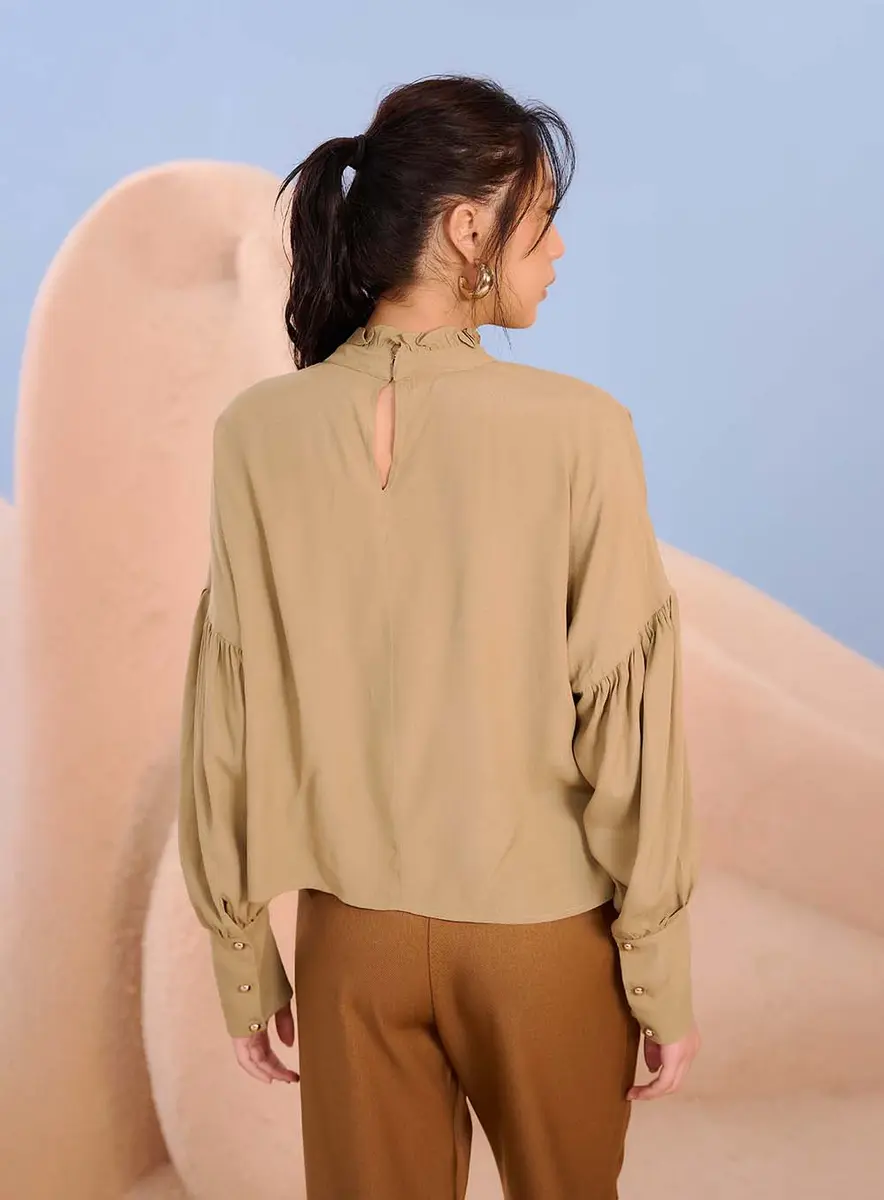 Blusa Deserto Dourado Verde Boa Souisy
