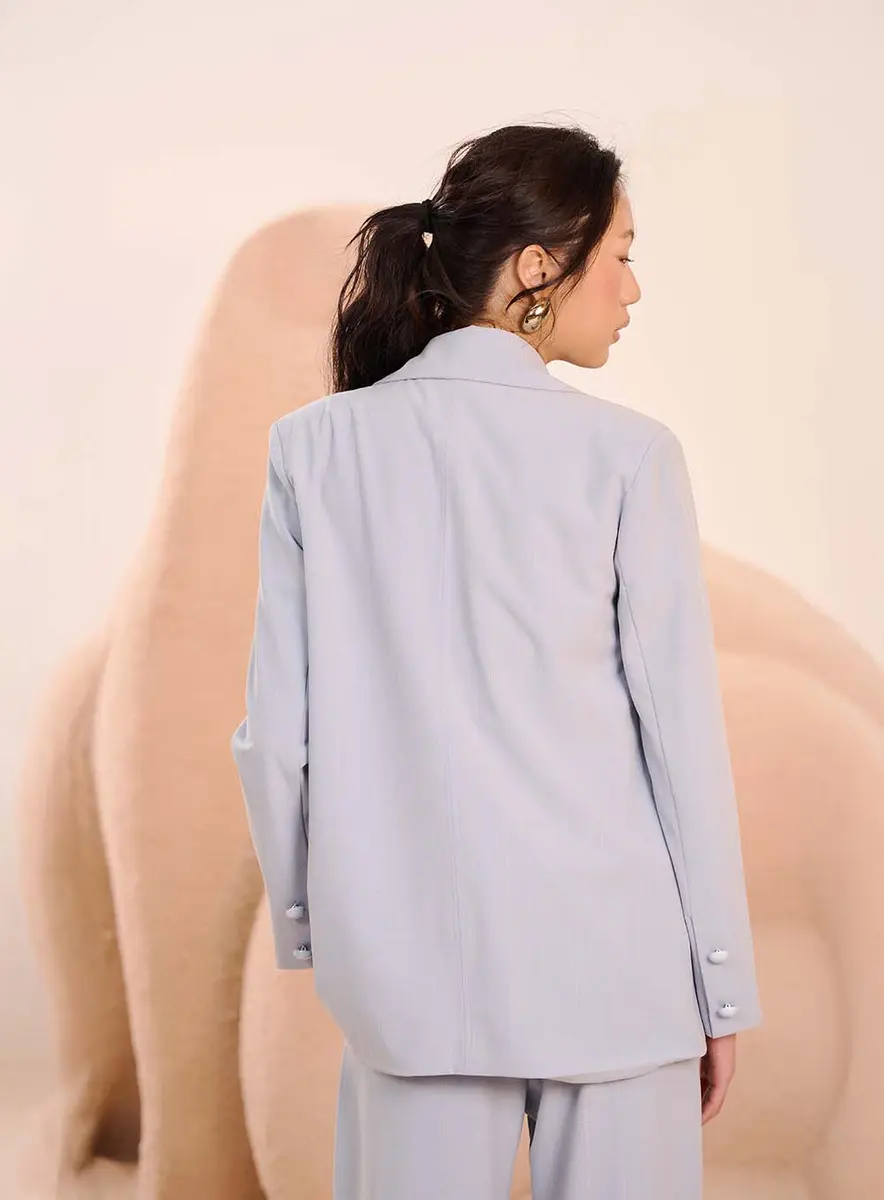 Blazer Brisa Azul Azul Souisy