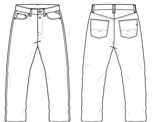 Calça Masc 9zero1 Straight