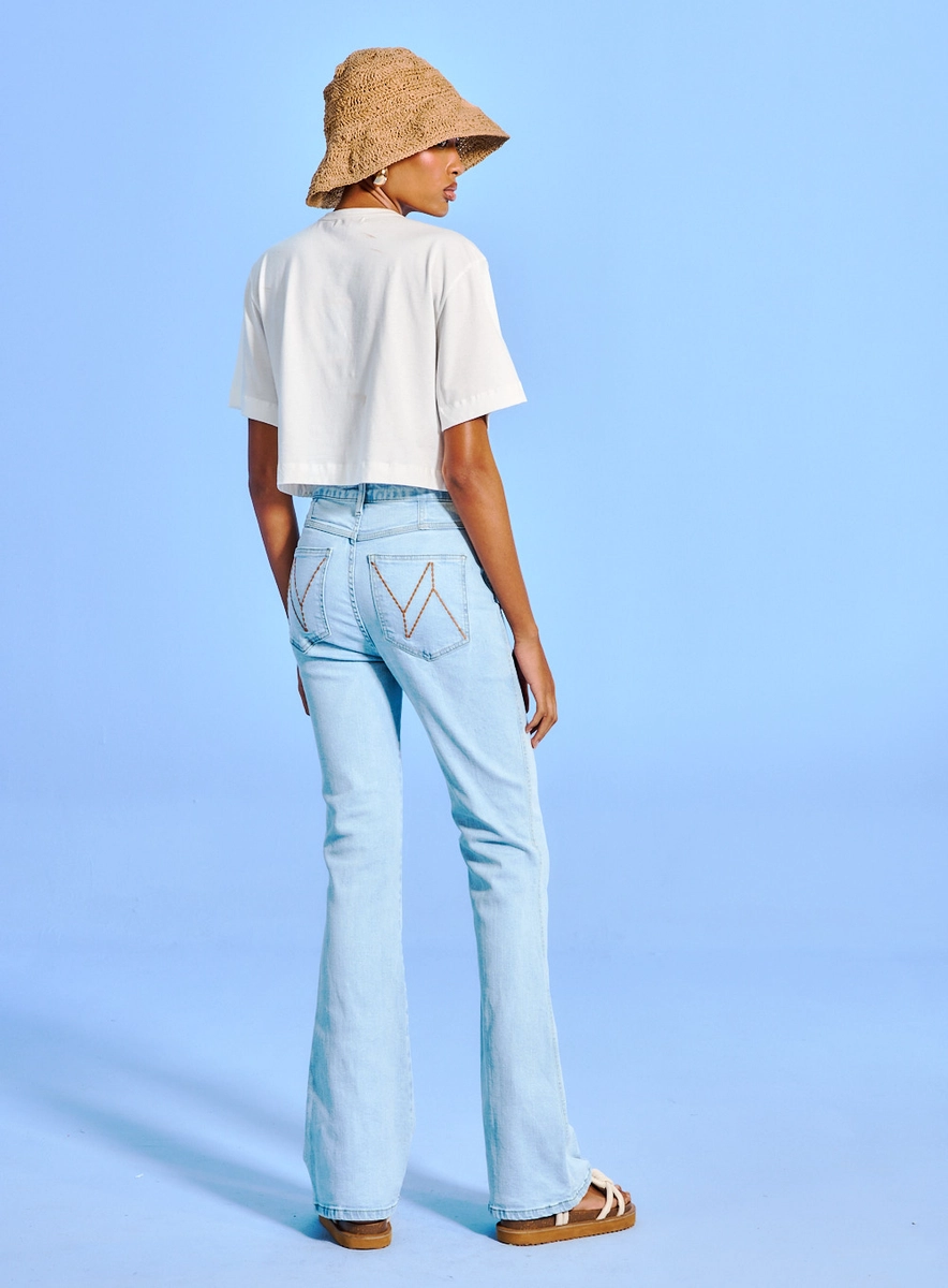 Calça Jeans Feminina Flare - Duda Índigo Souisy