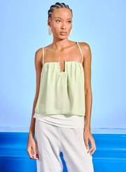 Blusa Feminina Decote Quadrado Com Abertura