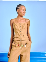 Blusa Feminina Bolso Falso Metalizada