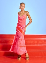 Vestido Alça Com Corrente E Decote Degagê
