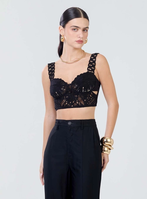 PERVERZE ♡ Crochet Top Top Slim Crochet - Top Slim Crochet - LCECCI
