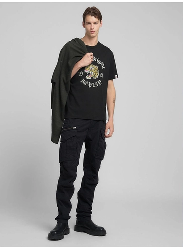 Calça Masculina Em Sarja Cargo