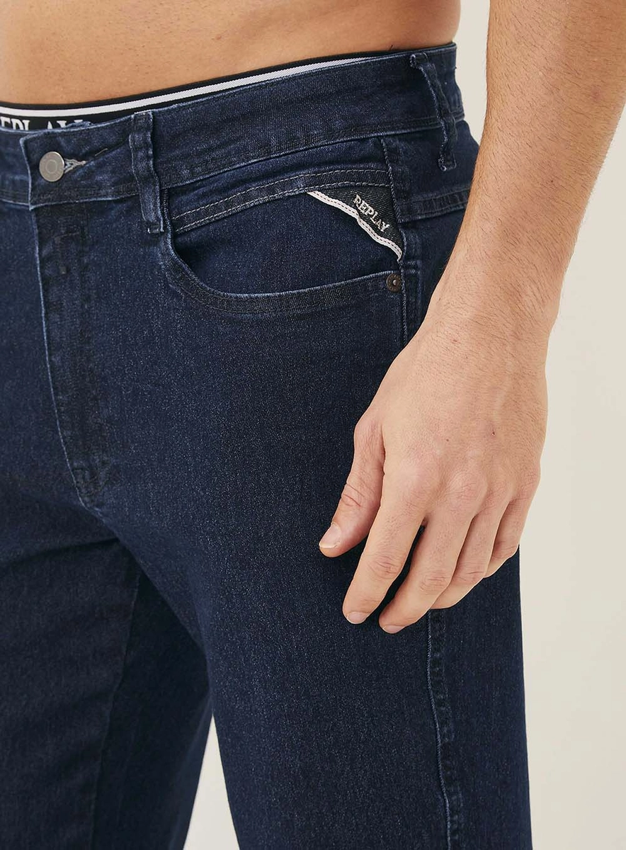 Calça Jeans Masculina Anbass Skinny Índigo Lcecci