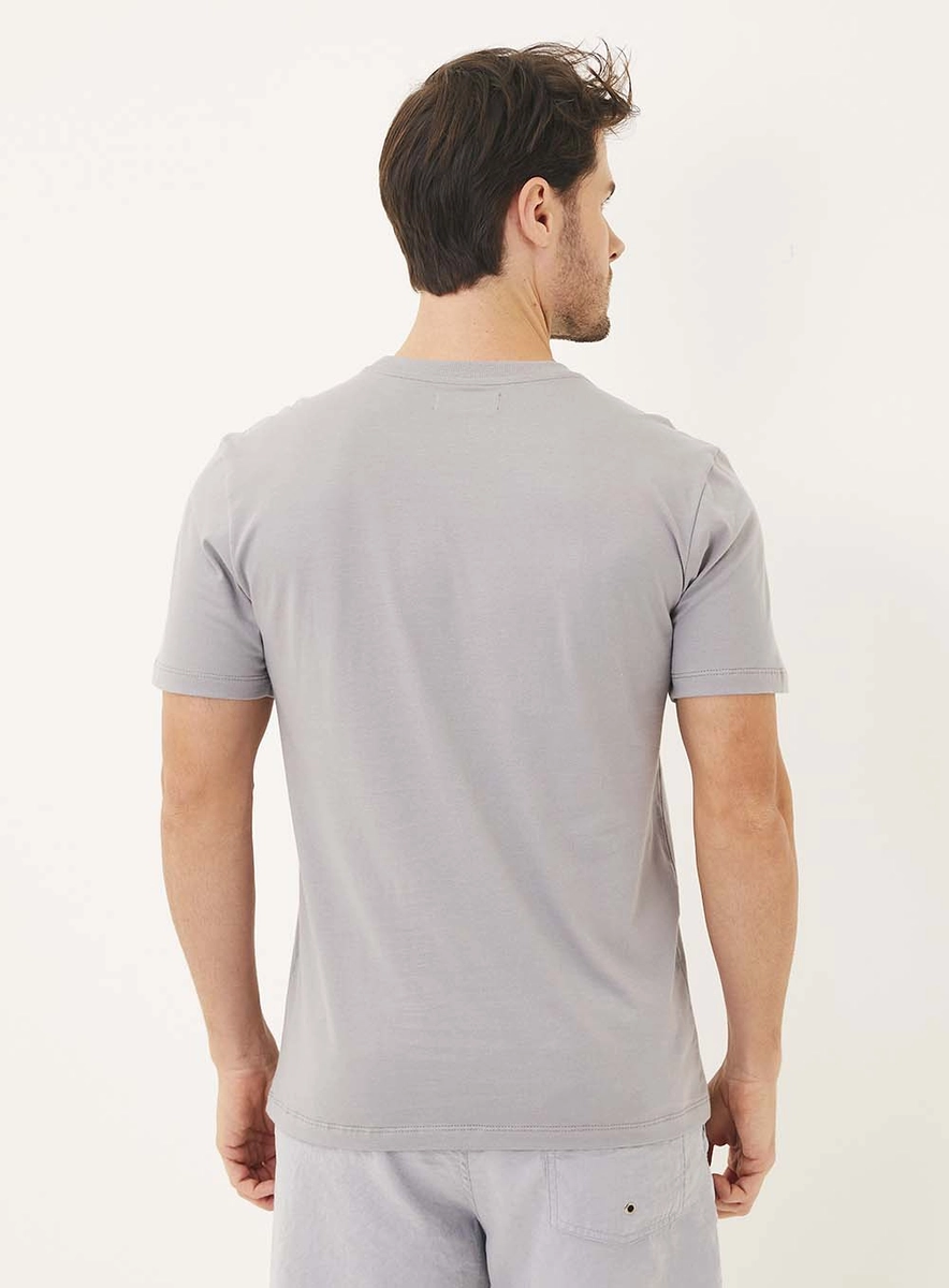 Camiseta Masculina Regular Cinza Gravity Gray Lcecci
