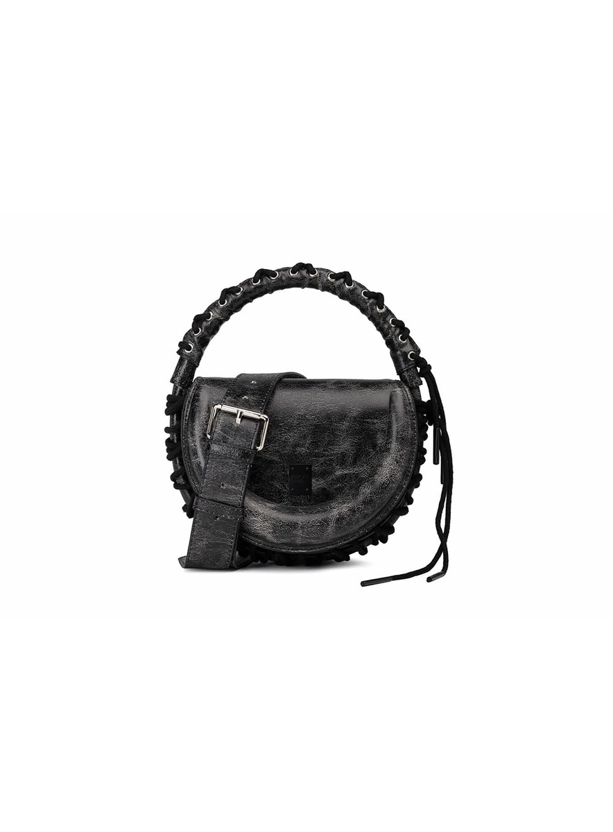 Bolsa De Mão Meia Lua Preto Lcecci