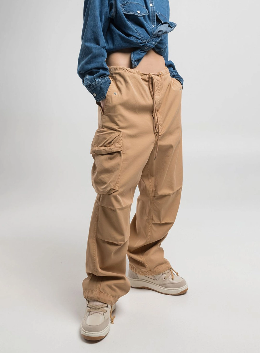 Calça Cargo Feminina Marrom Torkati Lcecci
