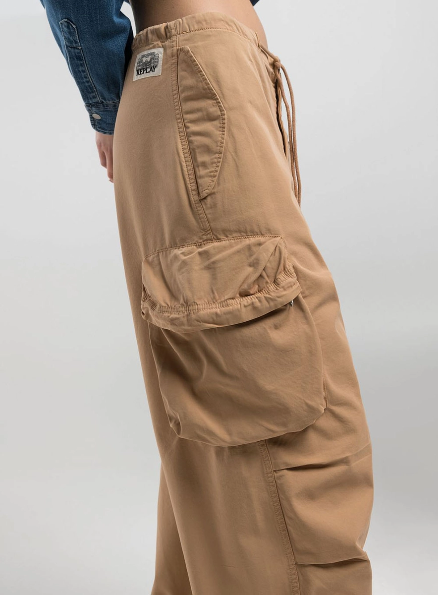 Calça Cargo Feminina Marrom Torkati Lcecci