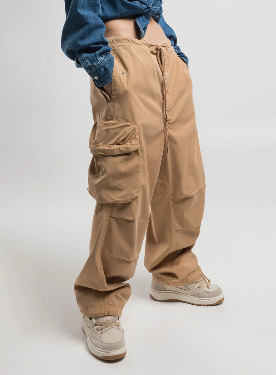 Calça Cargo Feminina Marrom Torkati Lcecci
