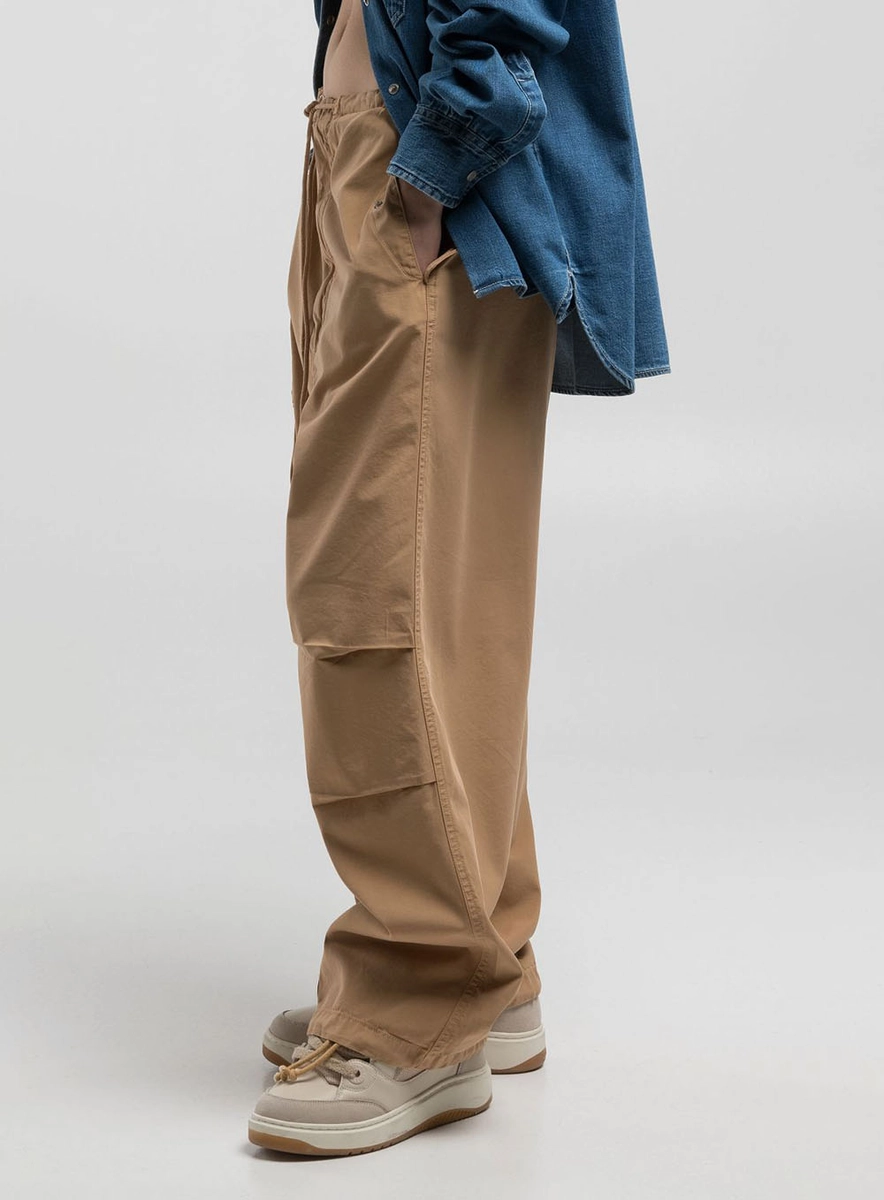 Calça Cargo Feminina Marrom Torkati Lcecci