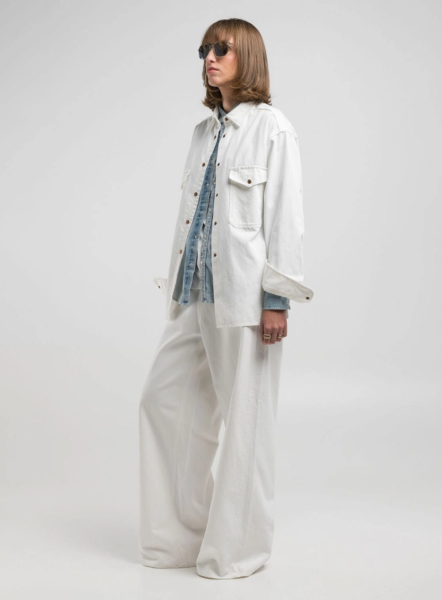 Camisa Feminina Over Off Shell Lcecci