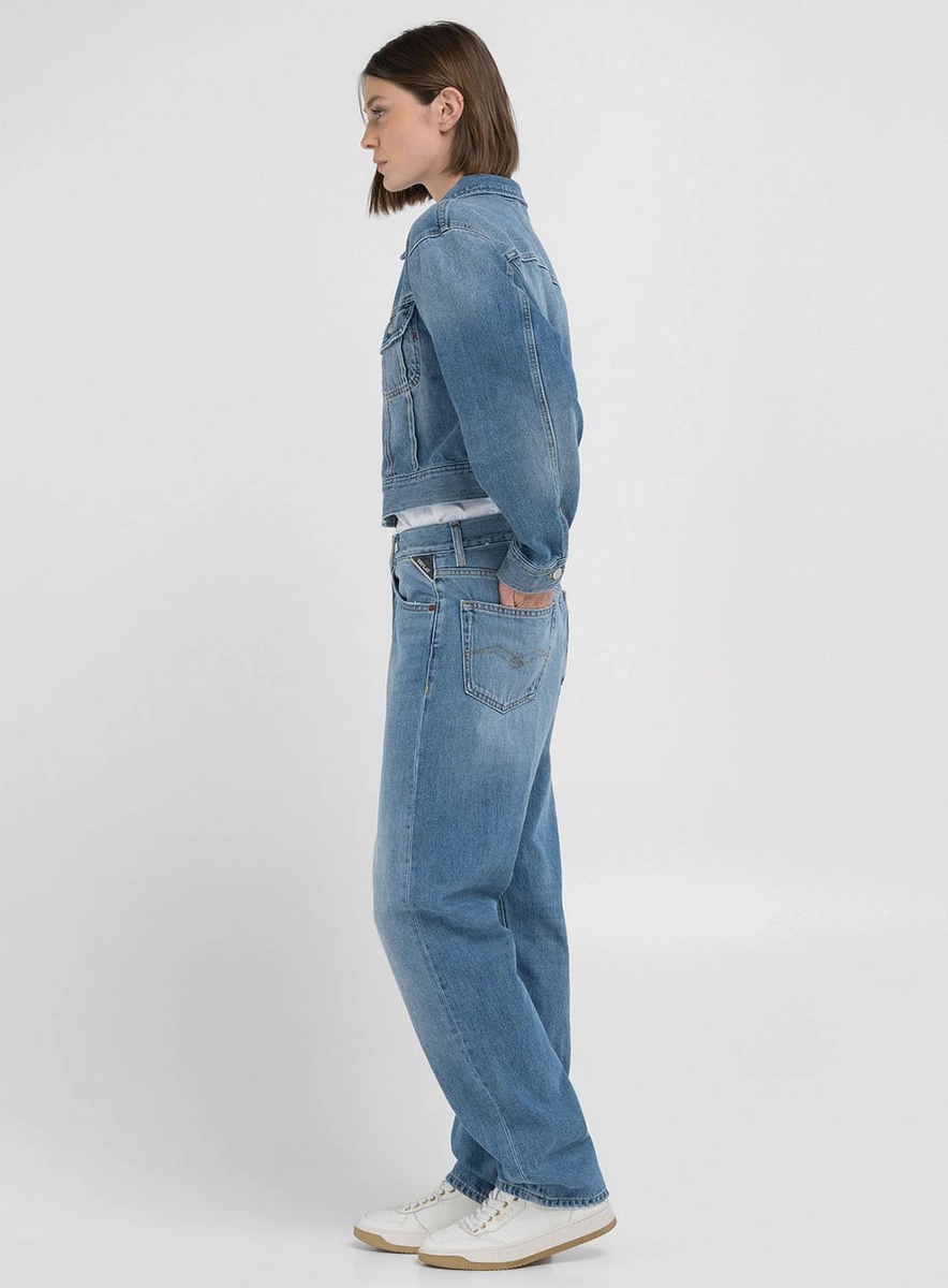 Jaqueta Feminina Jeans Índigo Médio Lcecci