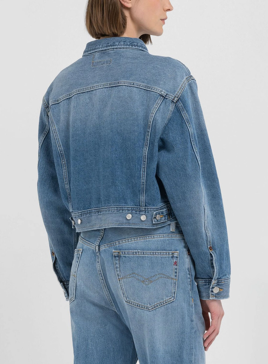 Jaqueta Feminina Jeans Índigo Médio Lcecci
