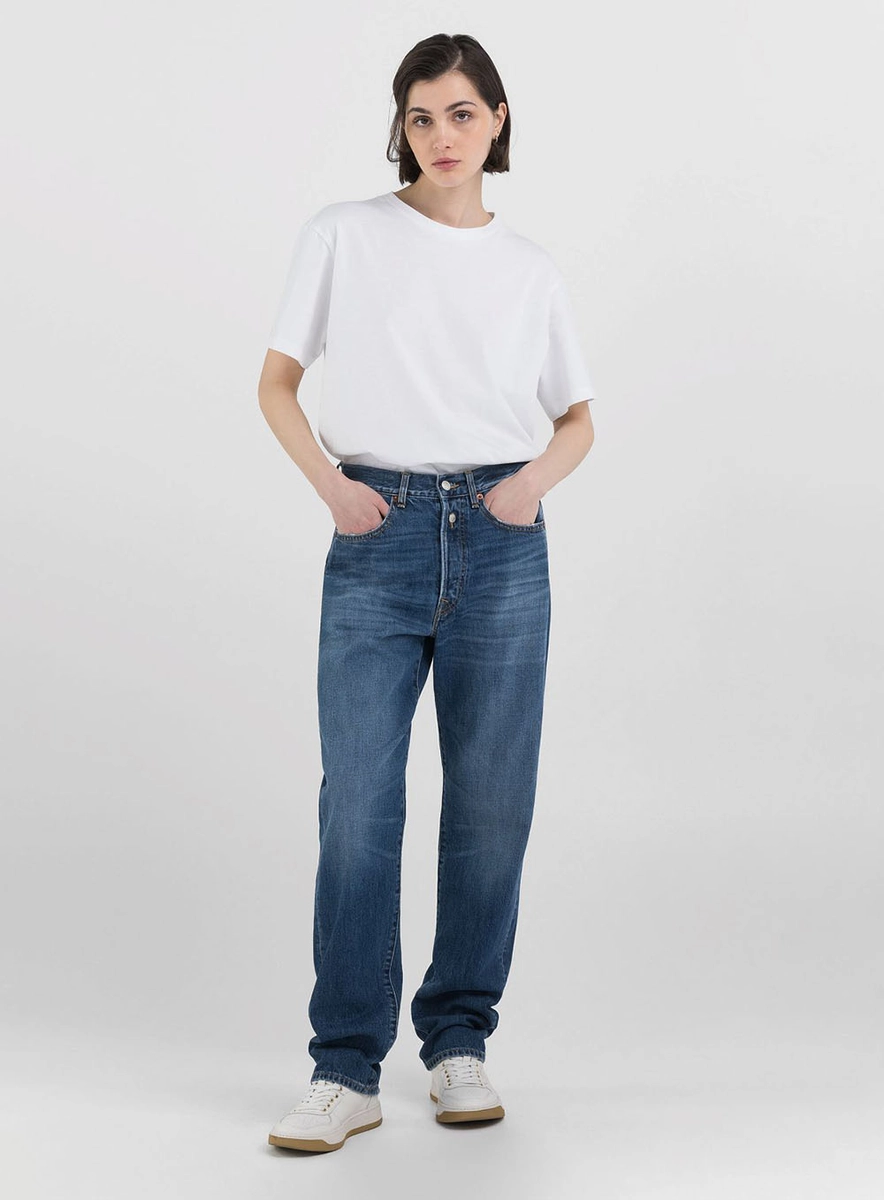Calça Jeans 9zero1 Índigo Preto Médio Replay