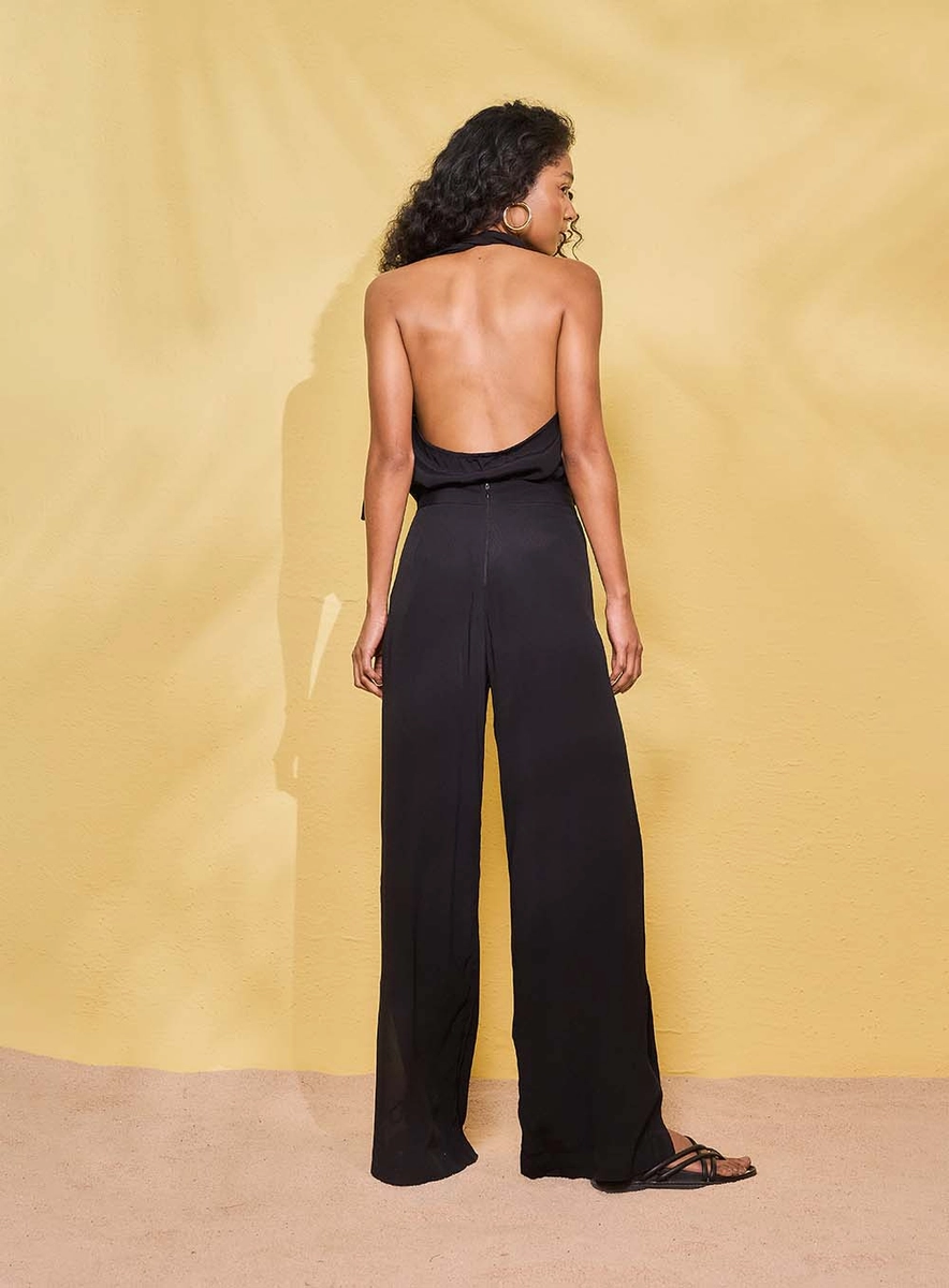 Calça Bordada Preto Souisy