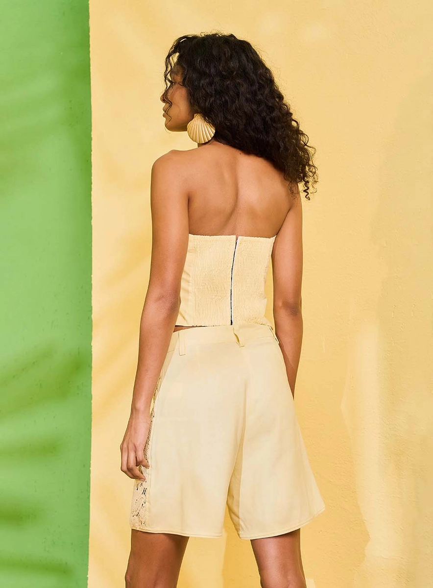 Blusa Basic Comfort Tomara Que Caia Com Torção Off Shell Souisy