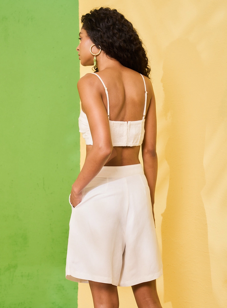 Top Basic Comfort Com Detalhe No Busto Off Shell Souisy