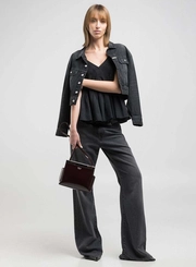 Blusa Decote V Em Linho