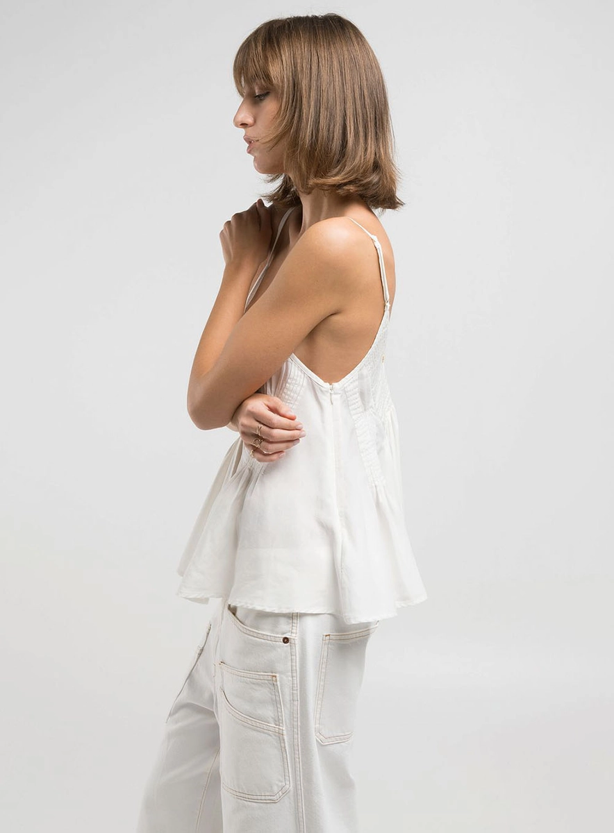 Blusa Decote V Em Linho Preto Lcecci