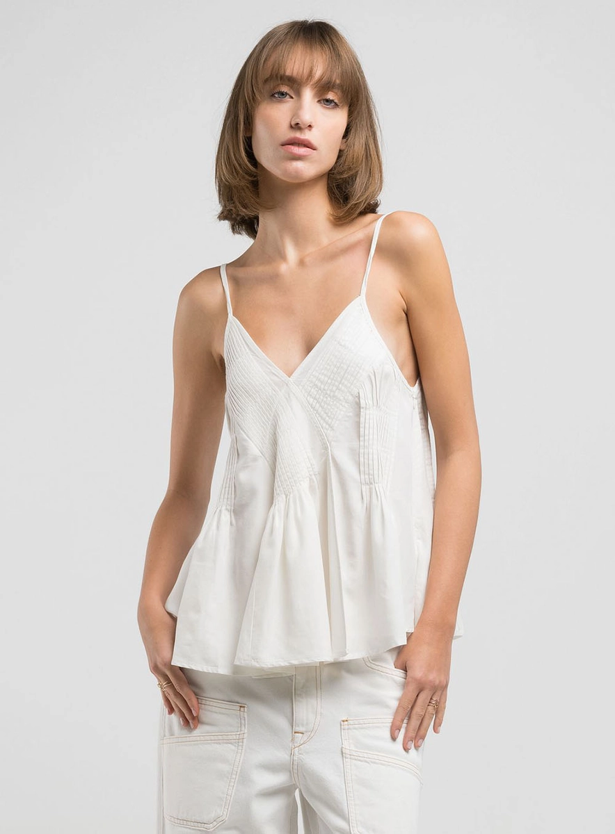 Blusa Decote V Em Linho Preto Lcecci
